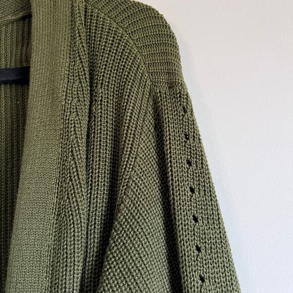 Universal Thread Women's Green Open-Front Long Line Cardigan - Size XS - NWT - Picture 7 of 9